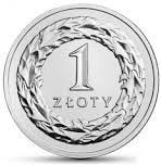 1 Złoty zł 2019 mennicza z woreczka STAL