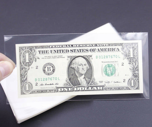 Holdery na banknoty 7,5X16,5 cm 25 szt
