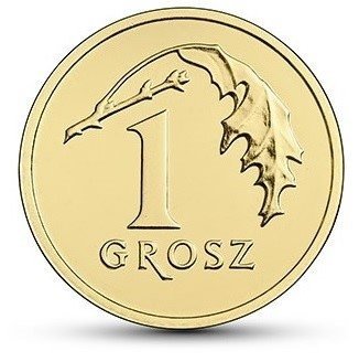 1 Grosz gr 2018 menniczy mennicza z woreczka